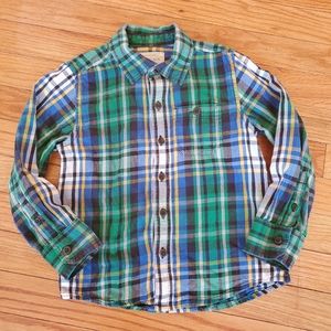 Sonoma Size 4 Boys Plaid Button Down